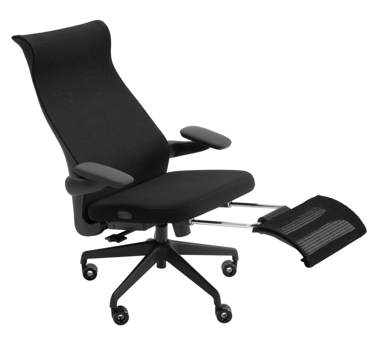DYKU Pro black reclined with footrest
