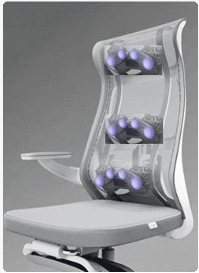 Hidden massage mechanism