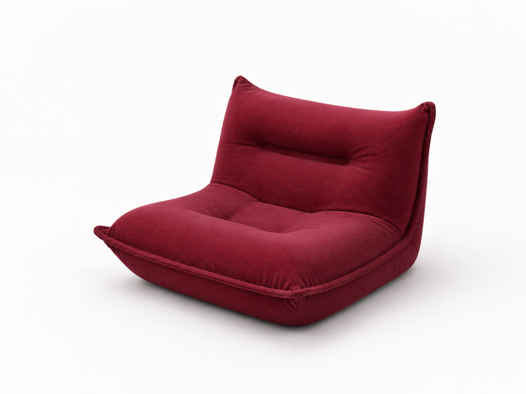 Compressed Single Sofa – Maroon