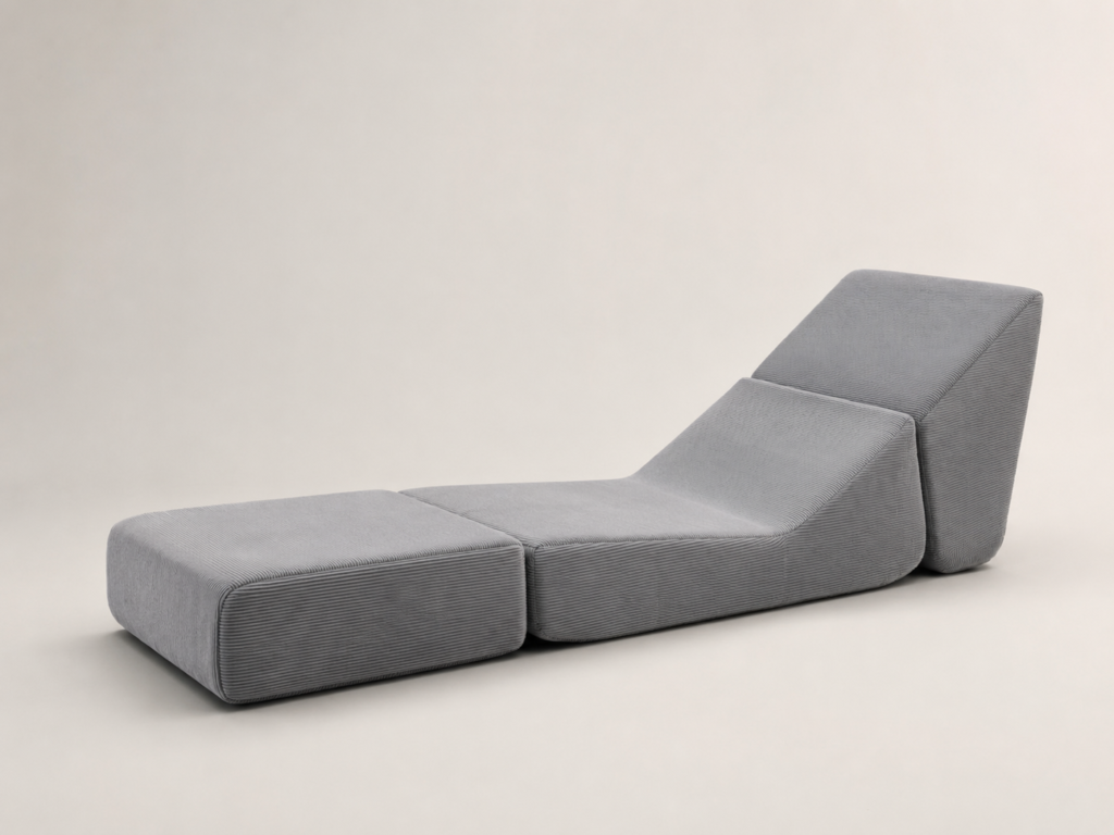 Tri-Fold Compressed Sofa Bed – Grey