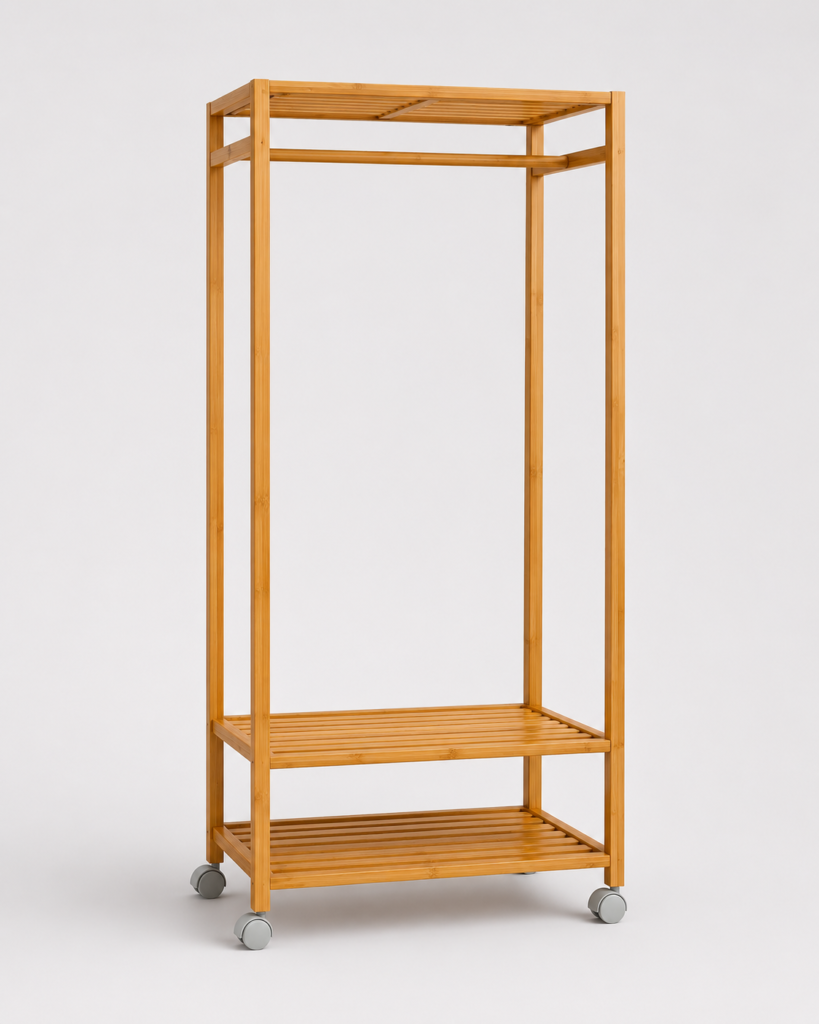 Bamboo Clothes Rack