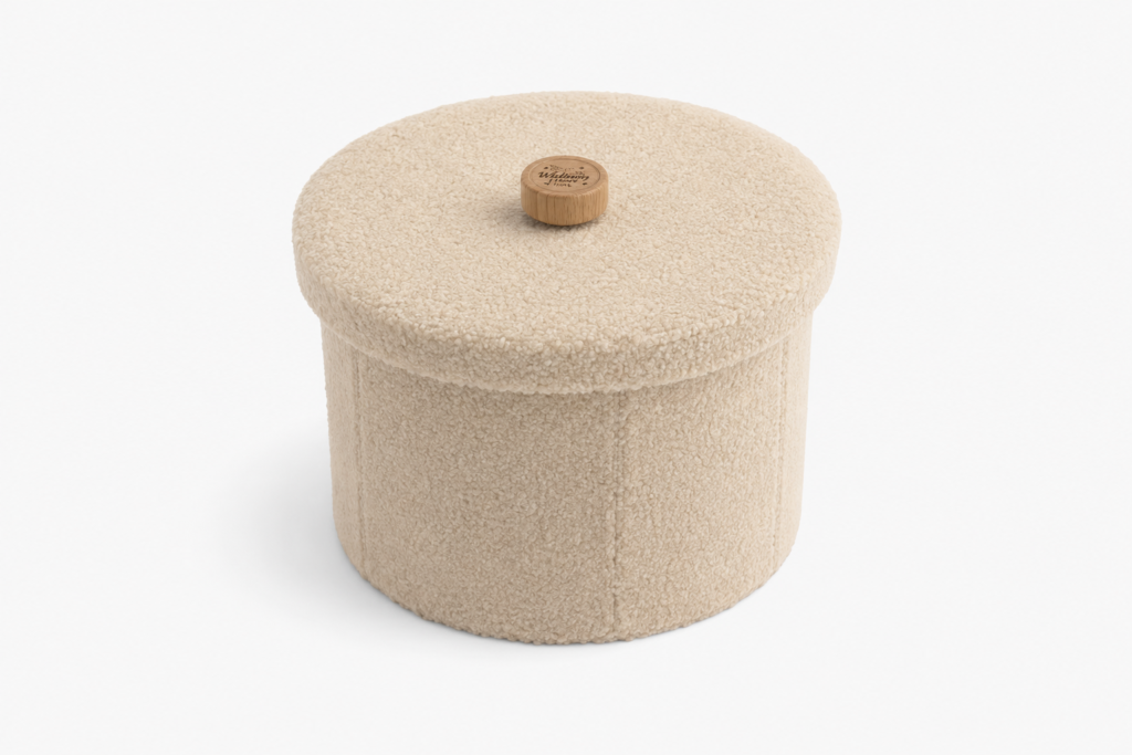 Bouclé Storage Organiser Box with Lid