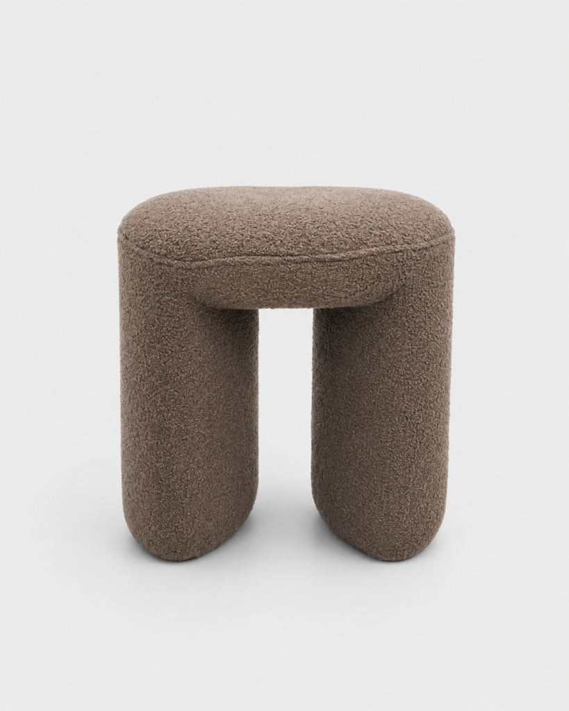 Dressing Pouf Stool – Brown
