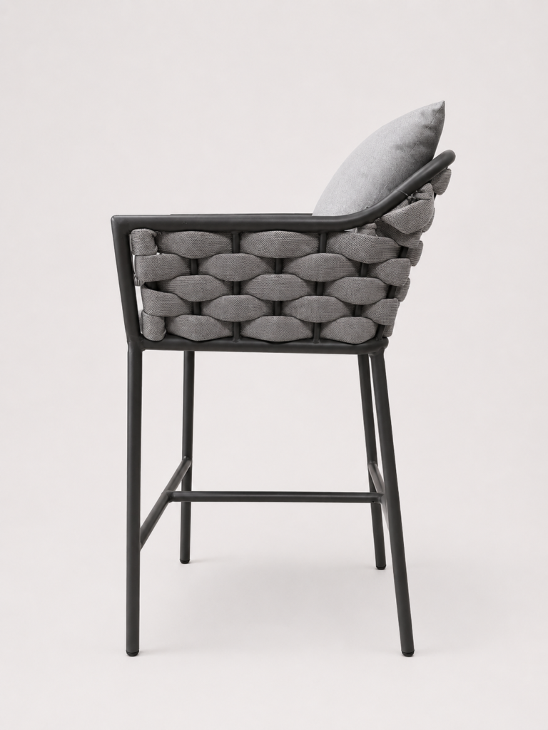 Metal Woven Bar Chair