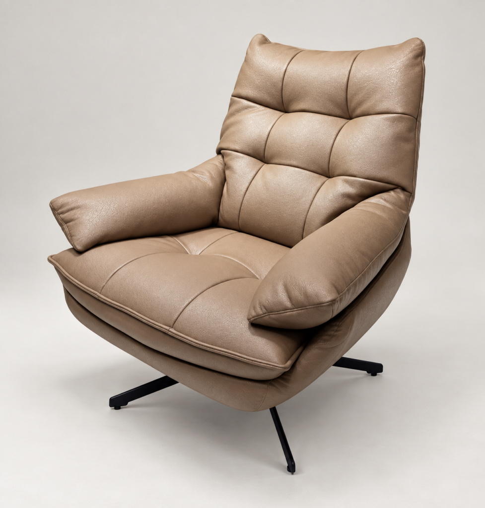 Swivel Lounge Chair – Brown