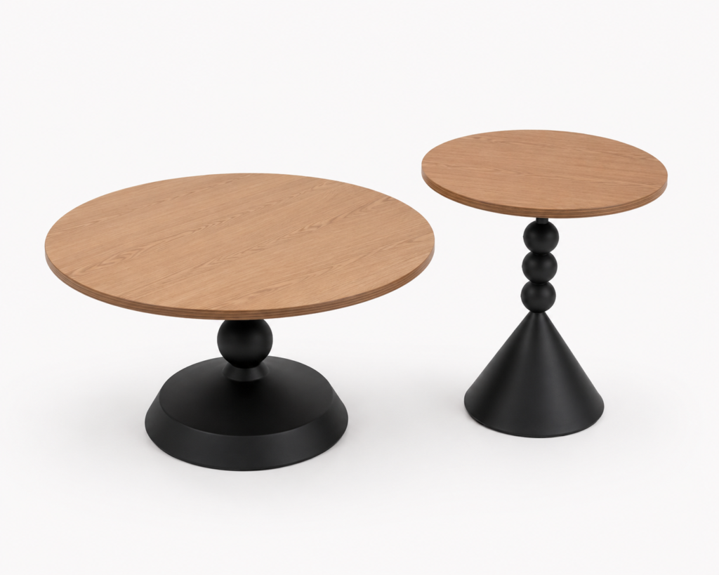 Wood Coffee Table Set